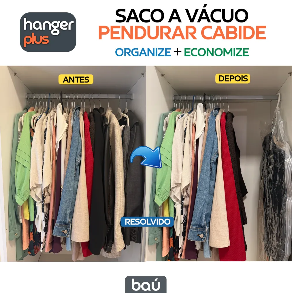 como organizar roupas em cabides