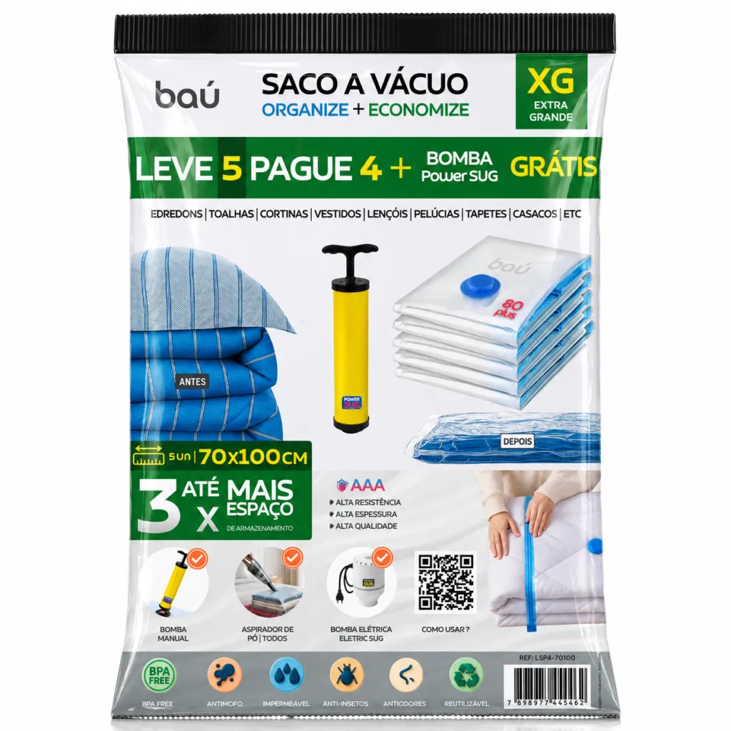 saco a vácuo 70x100