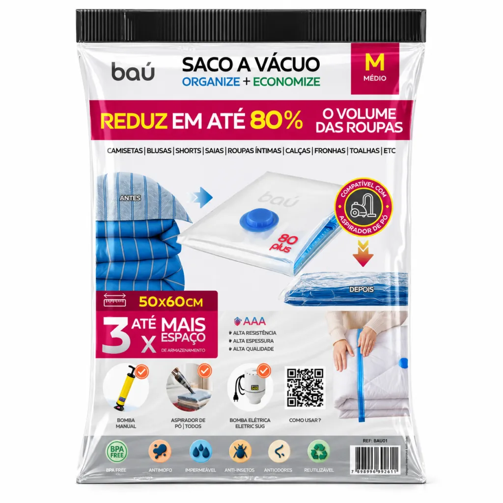 Saco a vácuo M 50x60 unitário
